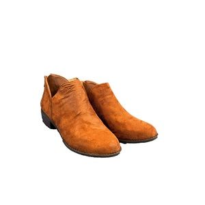 🎉2xHP - Together We Posh🎉Bella Marie Chestnut Brown Ankle Boots Size 6.5m